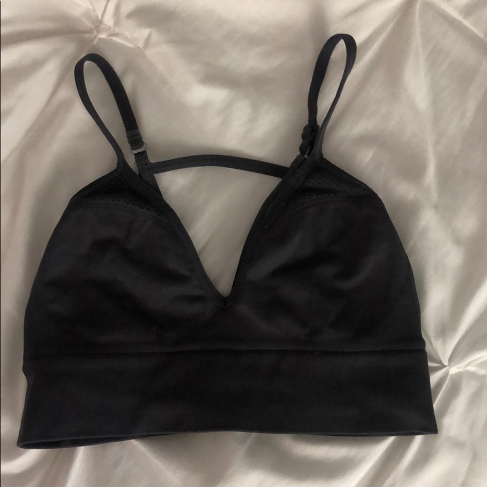 Gray PINK sports bra